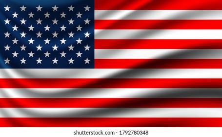 Flag of America background template.