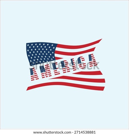 flag america design vector template