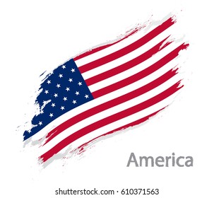 Flag of America grunge