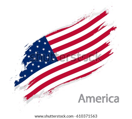 Flag of America grunge