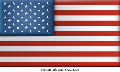 Flag of america. Modern vector design