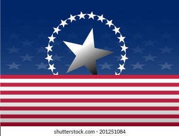 Flag of American background, vector illustration EPS 10