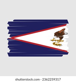 Flag of American Samoa Vector Illustration