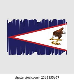 Flag of American Samoa Vector Illustration