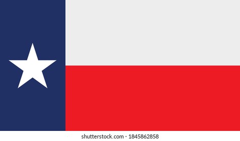 flag of the American state of Texas vector illustration