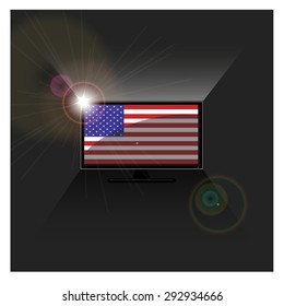 flag American in TV