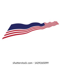 Flag american vector icon illustration design template