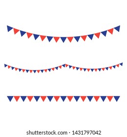 Flag american vector icon illustration design template