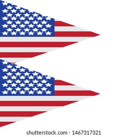 Flag american vector icon illustration design template
