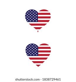 Flag american vector icon illustration design template