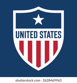 Flag American vector icon illustration design template