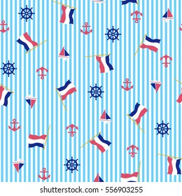 flag and anchor pattern