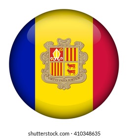 Flag of Andorra  Glossy Button