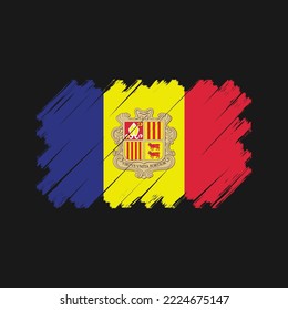 Flagge von Andorra, Vektorgrafik
