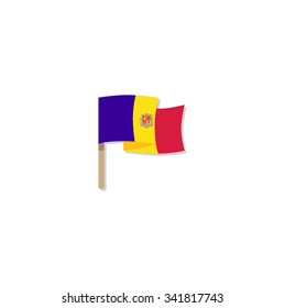 Flag of Andorra - vector illustration