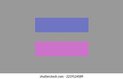 Flag of Androgynous vector. Person displays a combination of masculine and feminine characteristics into an ambiguous form. Androgyny may be biological sex, gender identity, and, or gender expression.