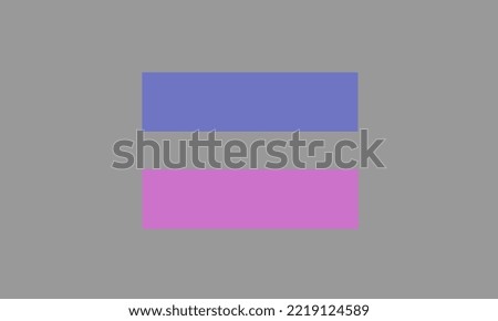 Flag of Androgynous vector. Person displays a combination of masculine and feminine characteristics into an ambiguous form. Androgyny may be biological sex, gender identity, and, or gender expression.