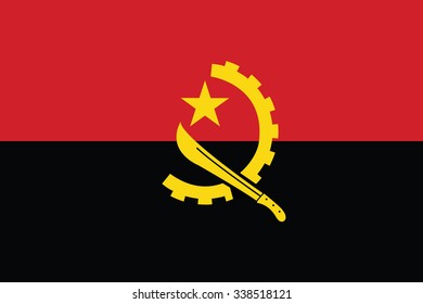 Flag of Angola - Proper Dimensions