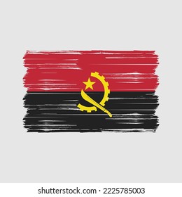 Flag of Angola vector illustration