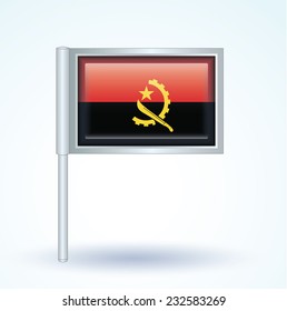 Flag of Angola, vector illustration