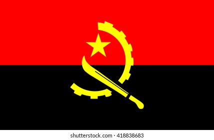 Flag of Angola vector image