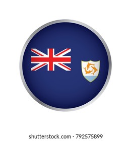 Flag of Anguilla (Round icon)