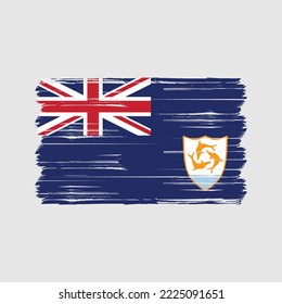 Flag of Anguilla vector illustration