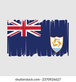 Flag of Anguilla Vector Illustration