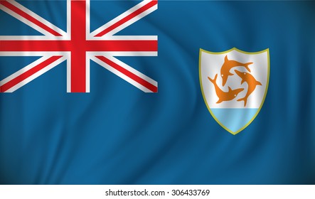 Flag of Anguilla - vector illustration