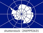 Flag of the Antarctic Treaty Accurate colors and proportions. vector illustration EPS 10.