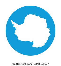 The flag of Antarctica. Button flag icon. Standard color. Circle icon flag. Computer illustration. Digital illustration. Vector illustration.