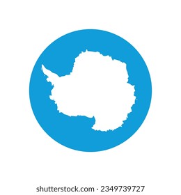 The flag of Antarctica. Button flag icon. Standard color. Circle icon flag. Computer illustration. Digital illustration. Vector illustration.