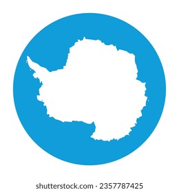 The flag of Antarctica. Button flag icon. Standard color. Circle icon flag. Computer illustration. Digital illustration. Vector illustration.