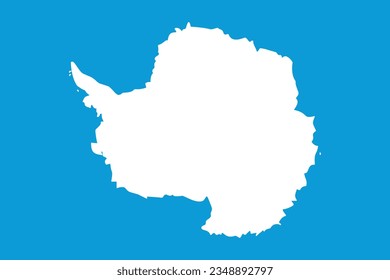 The flag of Antarctica. Flag icon. Standard color. Standard size. A rectangular flag. Computer illustration. Digital illustration. Vector illustration.