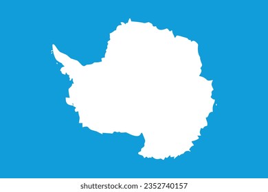 The flag of Antarctica. Flag icon. Standard color. Standard size. A rectangular flag. Computer illustration. Digital illustration. Vector illustration.