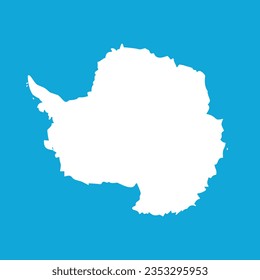 The flag of Antarctica. Flag icon. Standard color. A square flag. Computer illustration. Digital illustration. Vector illustration.