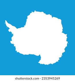 The flag of Antarctica. Flag icon. Standard color. A square flag. Computer illustration. Digital illustration. Vector illustration.