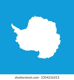 The flag of Antarctica. Flag icon. Standard color. A square flag. Computer illustration. Digital illustration. Vector illustration.