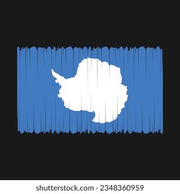 Flag of Antarctica national country symbol vector illustration