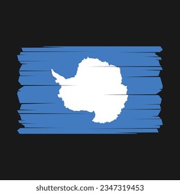 Flag of Antarctica with Transparent Background