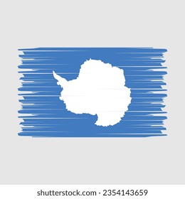 Flag of Antarctica vector illustration