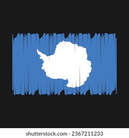 Flag of Antarctica Vector Illustration