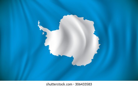 Flag of Antarctica - vector illustration