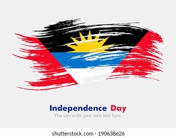 Flag of Antigua and Barbuda. Independence Day