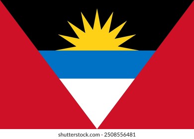 Flag of Antigua and Barbuda, National Flag