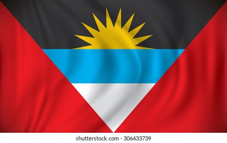 Flagge von Antigua und Barbuda - Vektorgrafik