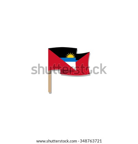 Flag of Antigua and Barbuda - vector illustration