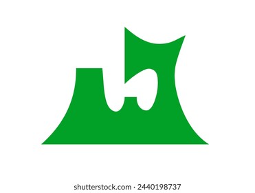 Flag of Aomori prefecture of Japan. Vector illustration.