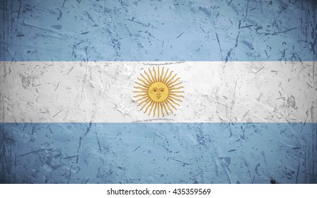 Flag of Argentina or Argentinian.