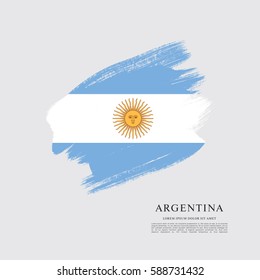 Flag of Argentina, brush stroke background